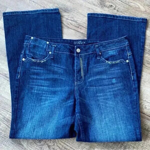 GITANO Jeans Size 16 With Bling Embroidery Just Like New